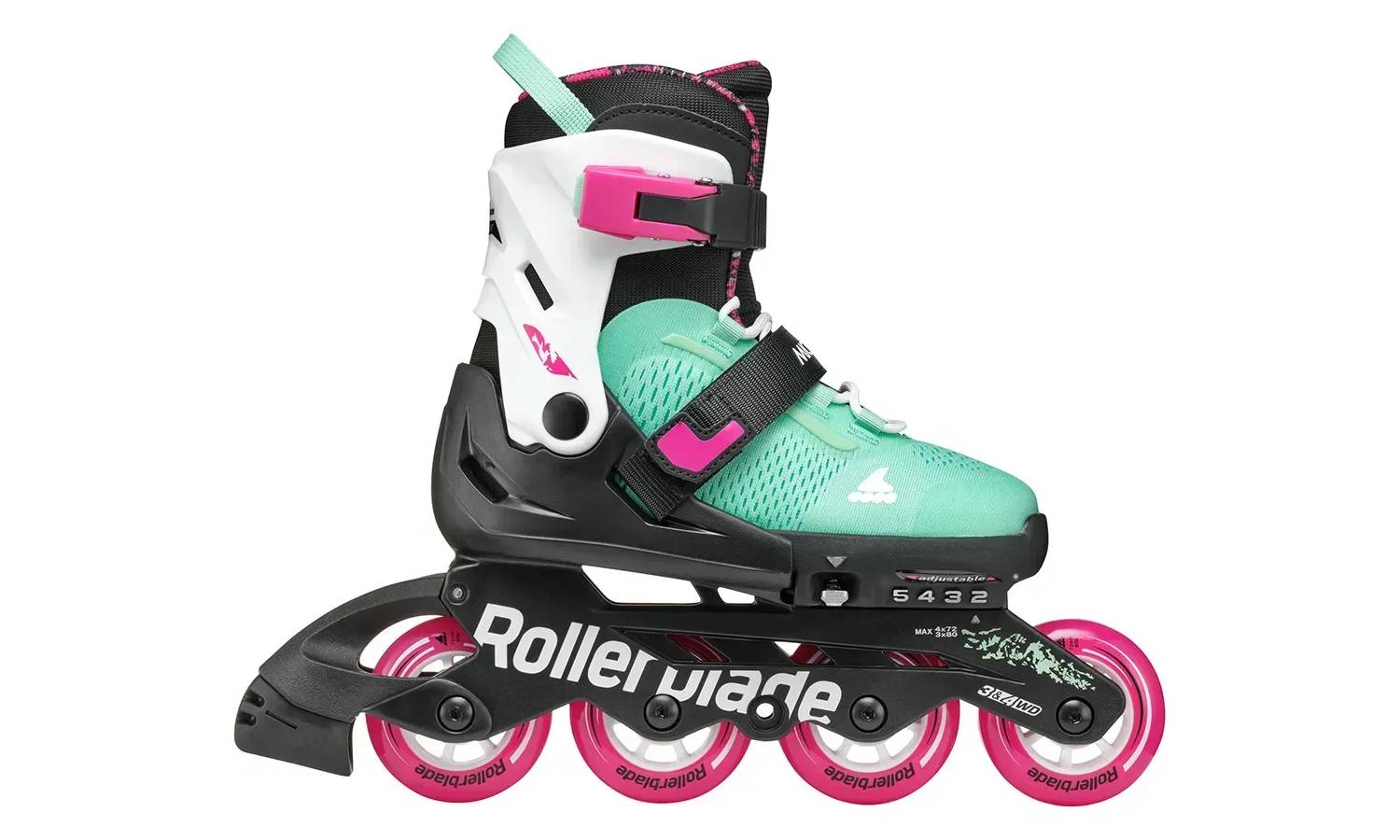 Ролики Rollerblade Microblade XT black-sea green 28-32 6 Ролики Rollerblade Microblade XT black-sea green 28-32 6