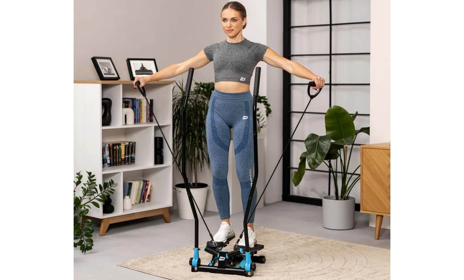 Степпер Hop-Sport HS-045S Slim Синий 12 Степпер Hop-Sport HS-045S Slim Синий 12