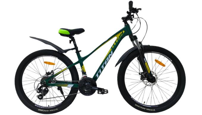 Фотография Велосипед Titan Stricker 26", размер XS рама 14" (2024), Зеленый