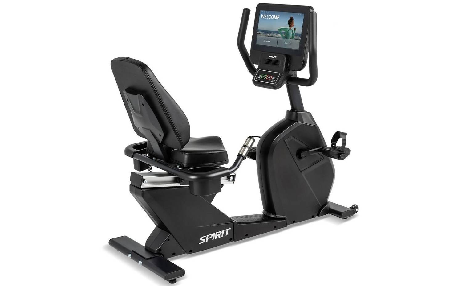 Горизонтальный велотренажер мультимедийный Spirit CR800ENT+, консоль 15,6" Горизонтальный велотренажер мультимедийный Spirit CR800ENT+, консоль 15,6"