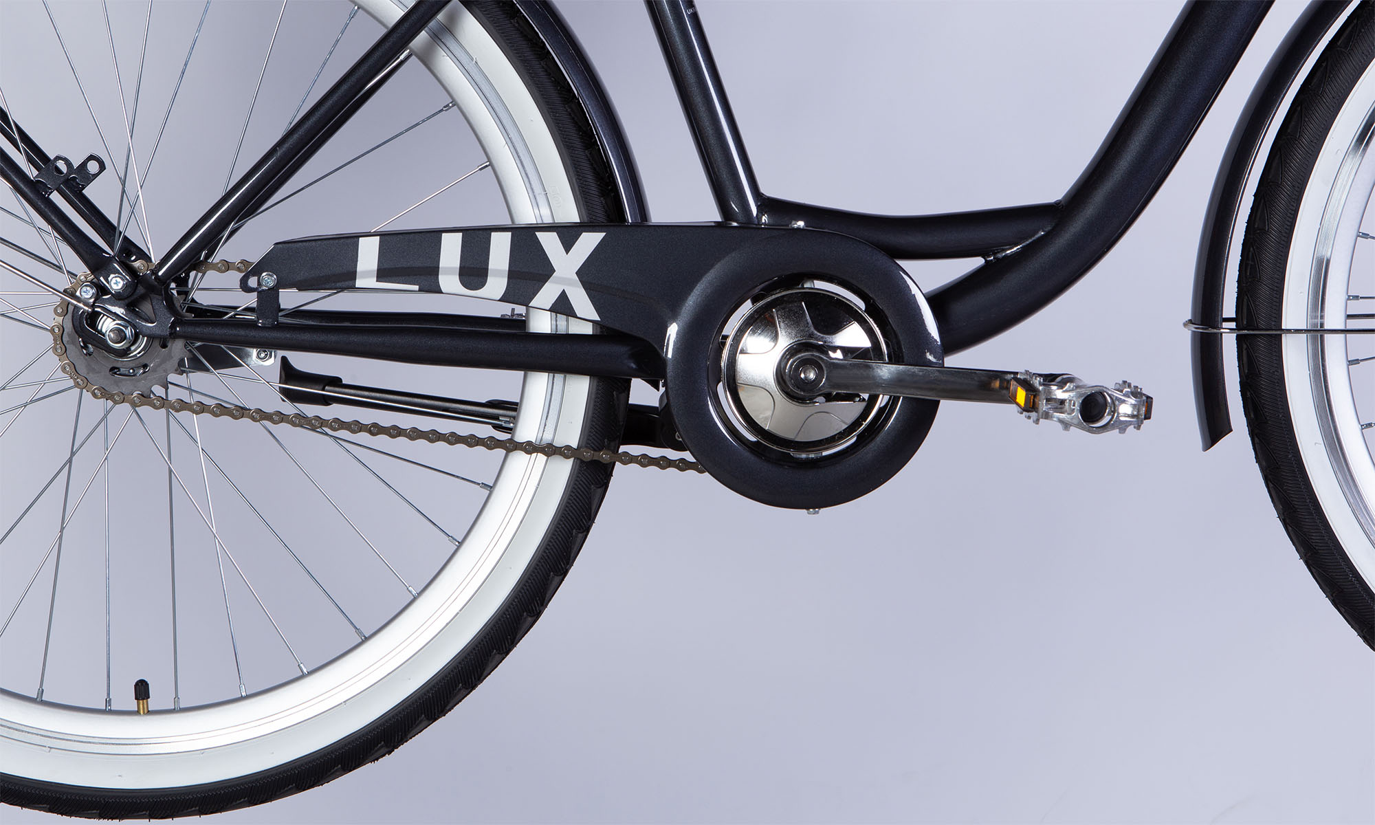 Фотографія Велосипед Dorozhnik LUX Velosteel 26", розмір M, рама-17" 2025, темно-сірий 3