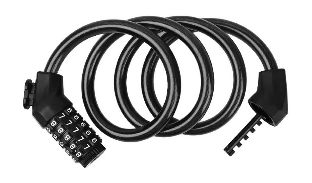 Фотография Замок кодовый EsLNF Anti-Theft 12 х 120 мм. черный 