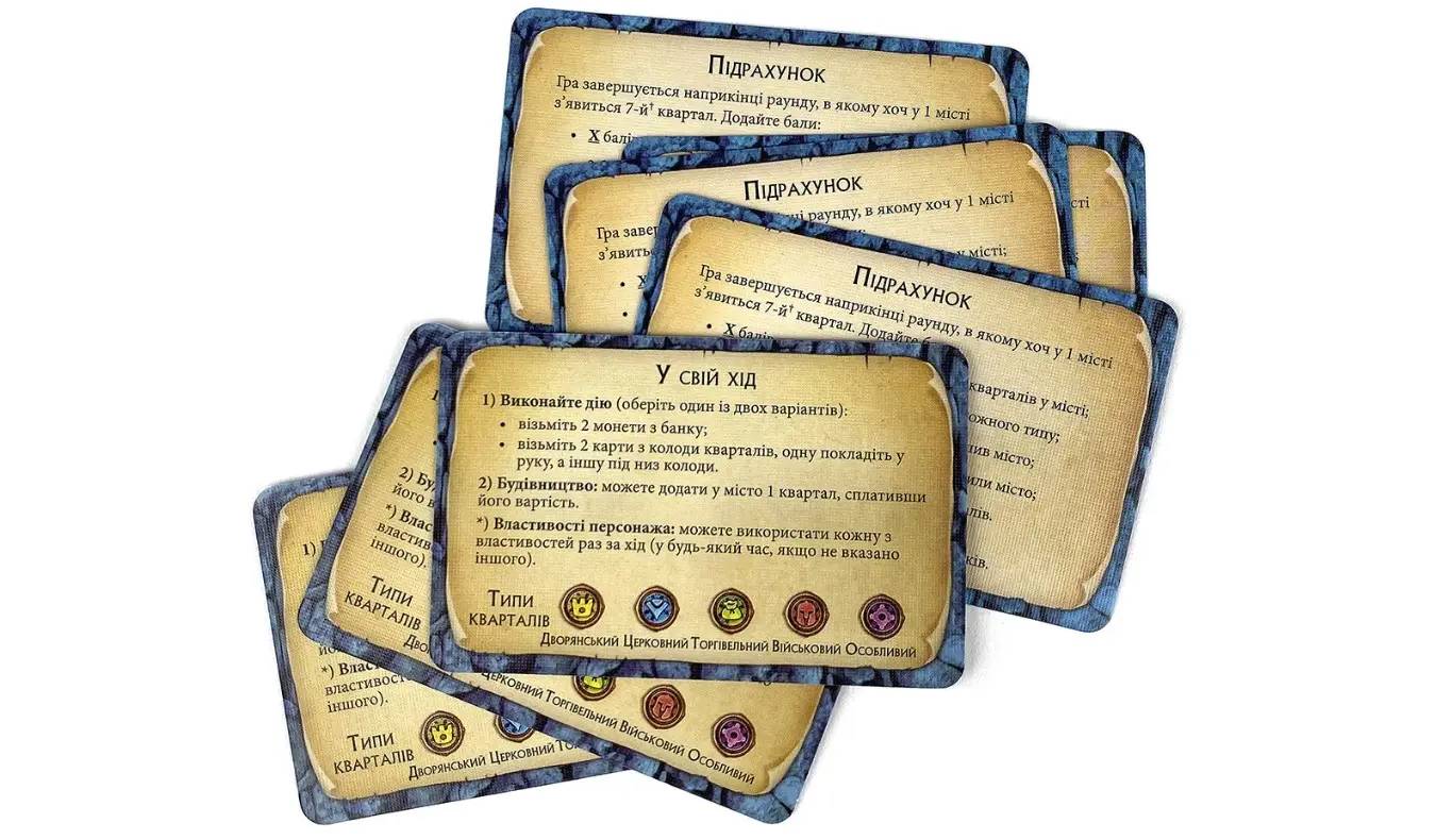 Настільна гра Цитаделі (Citadels) 11