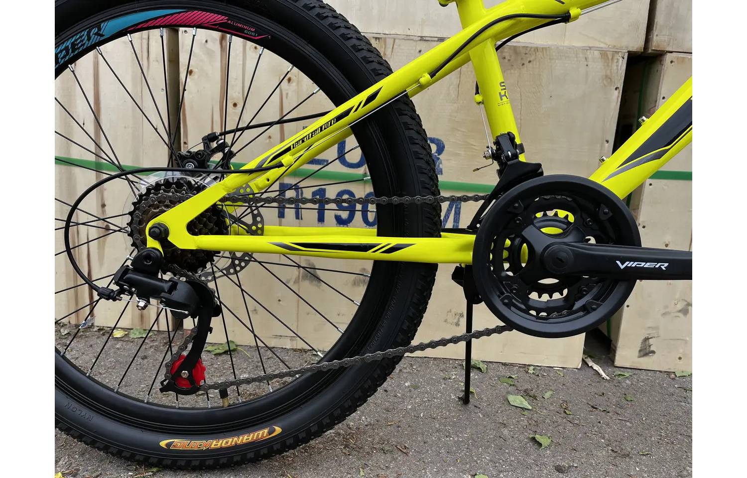 Фотография Велосипед подростковый Viper Extreme D 24" размер XXS рама 13 2024 Желтый 2