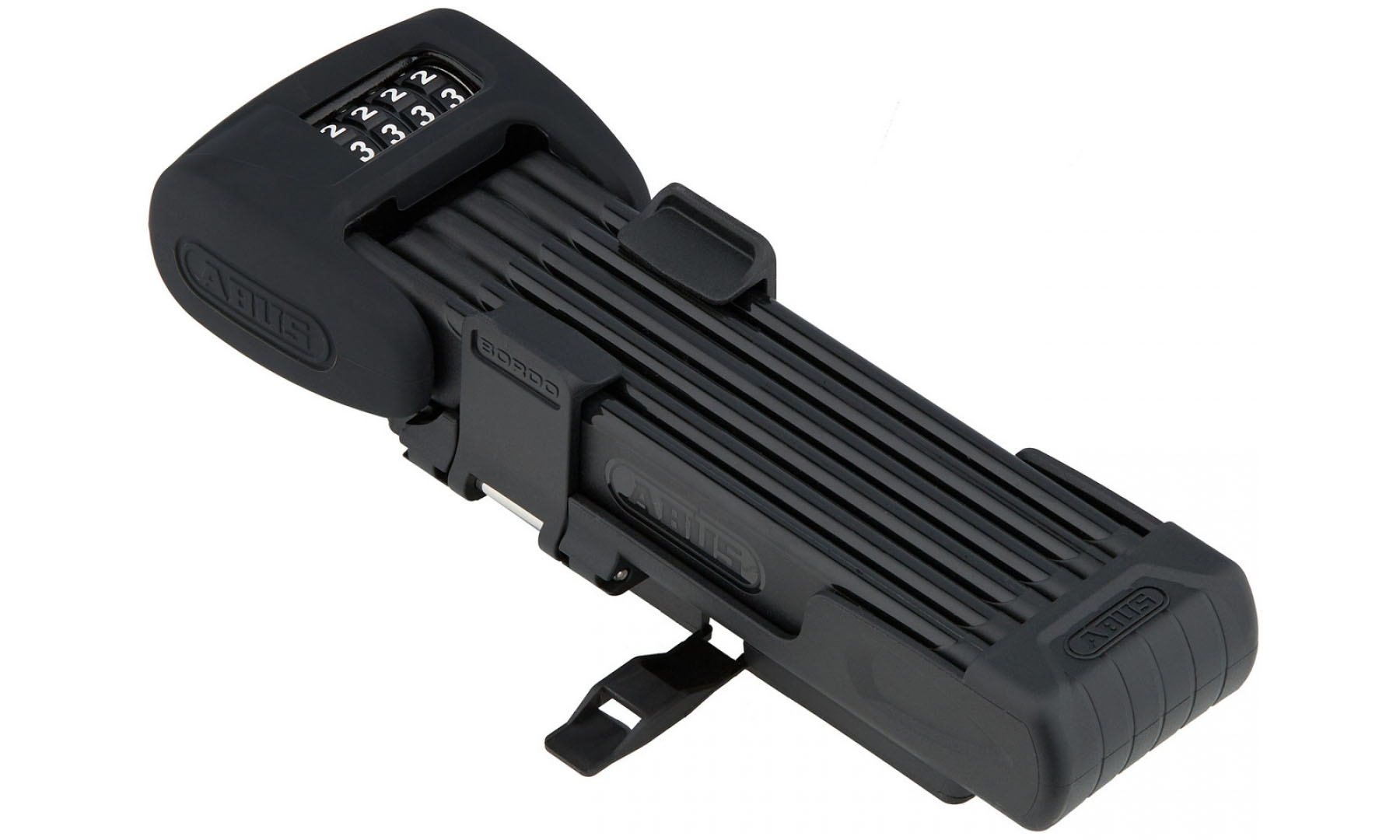 Замок сегментный ABUS 6000C/90 Bordo LED черный + крепление SH 10