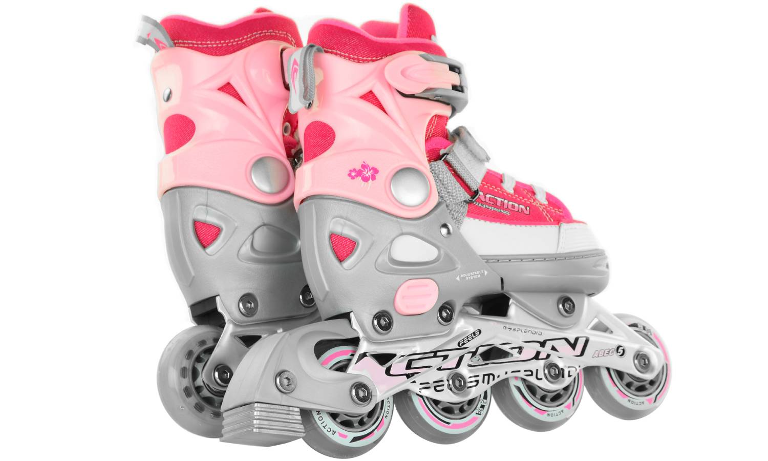 Роликовые коньки Action ANNY размер 37-40 Pink 8