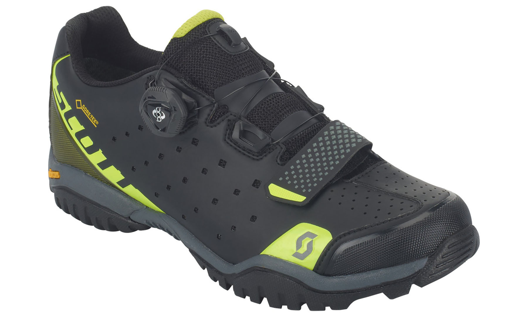 Велотуфли SCOTT FR TRAIL EVO GTX черно/желтые, размер 45 3 Велотуфли SCOTT FR TRAIL EVO GTX черно/желтые, размер 45 3