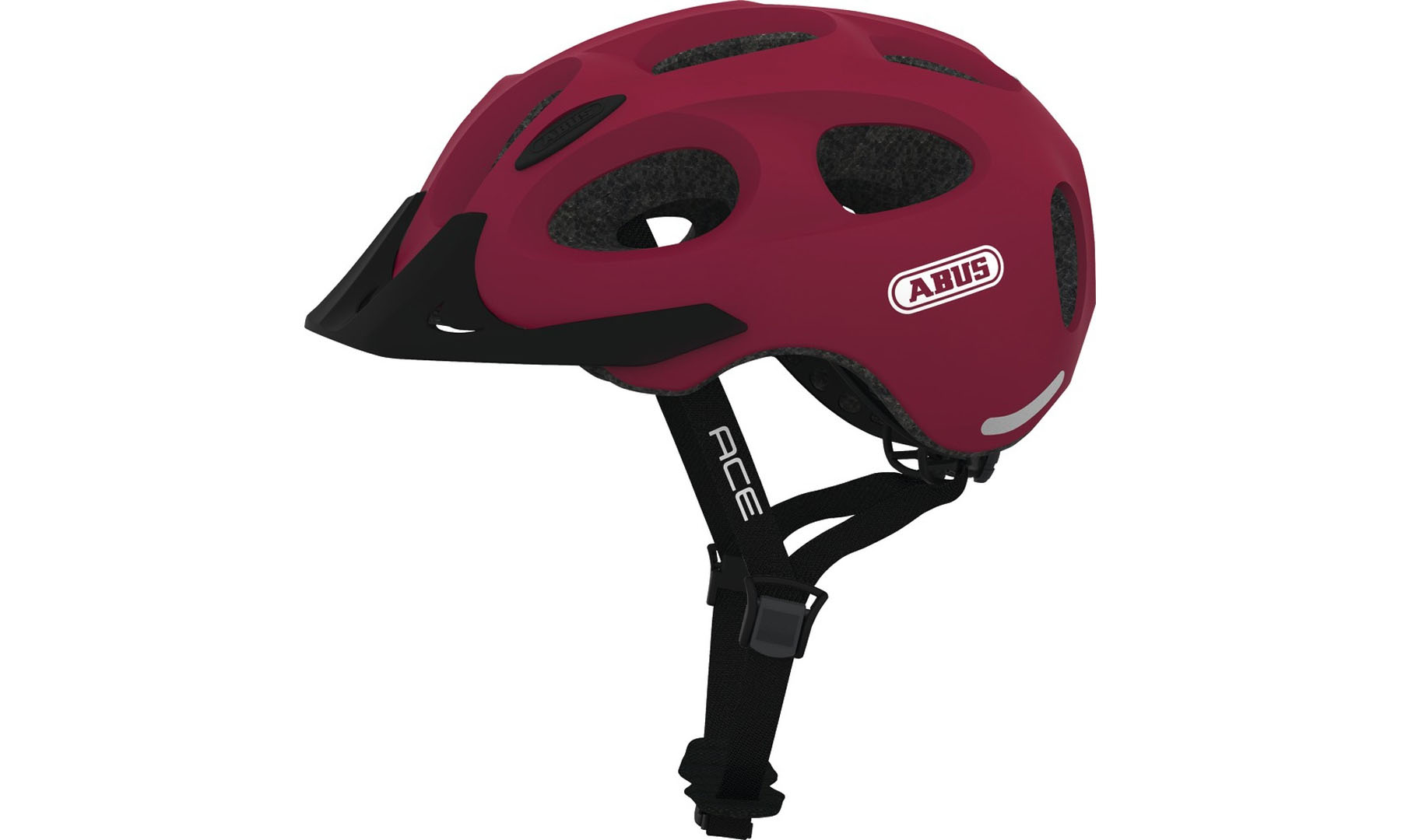 Велошлем ABUS YOUN-I ACE Cherry Red, размер S (48-54 см), вишнево-красный 