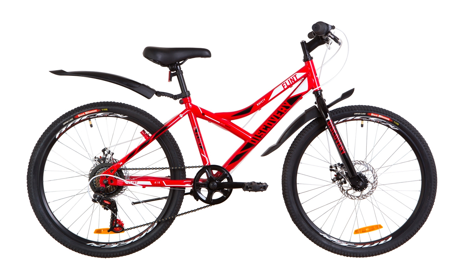Велосипед 24" Discovery FLINT DD (2019) 2019 Красно-белый