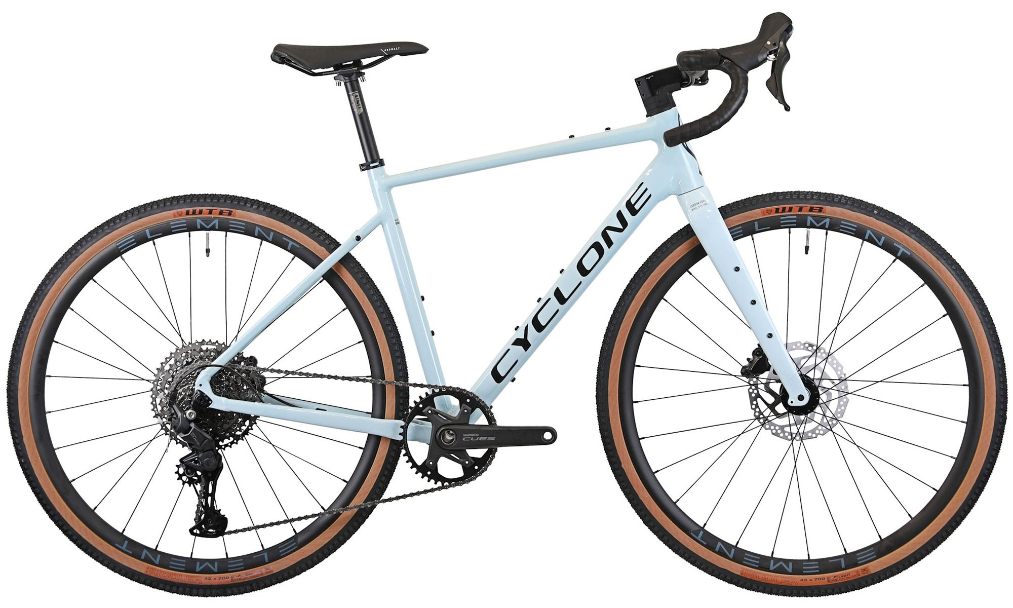 Велосипед CYCLONE GSX 28" (700c), размер L, рама 56, год 2026, бело-синий 