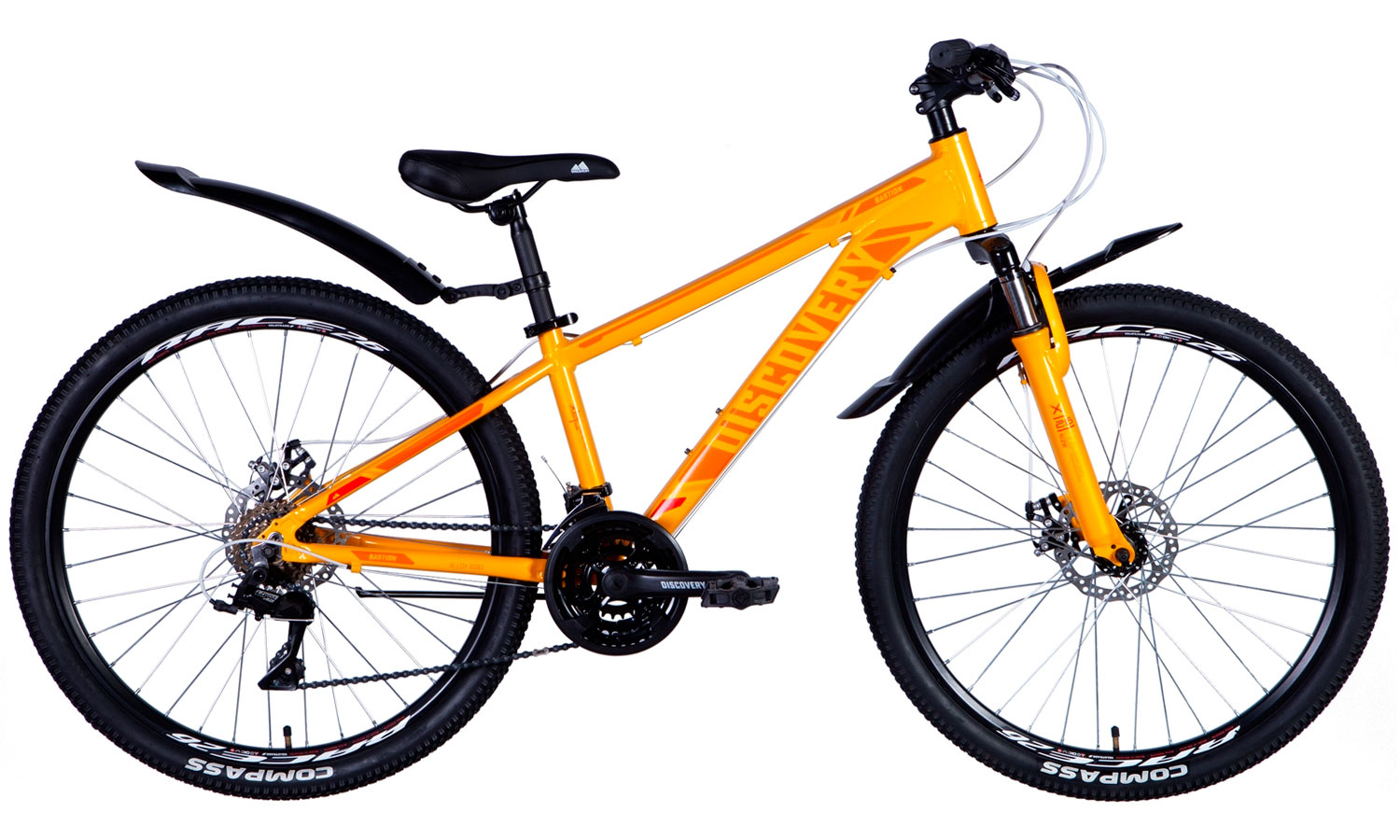 Фотография Велосипед Discovery BASTION 26" размер М рама 18 2024 Оранжевый