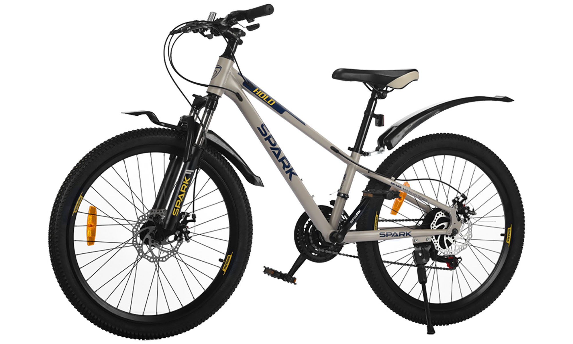 Велосипед SPARK HOLD 24", размер XXS, рама 11", год 2025, серый 3 Велосипед SPARK HOLD 24", размер XXS, рама 11", год 2025, серый 3