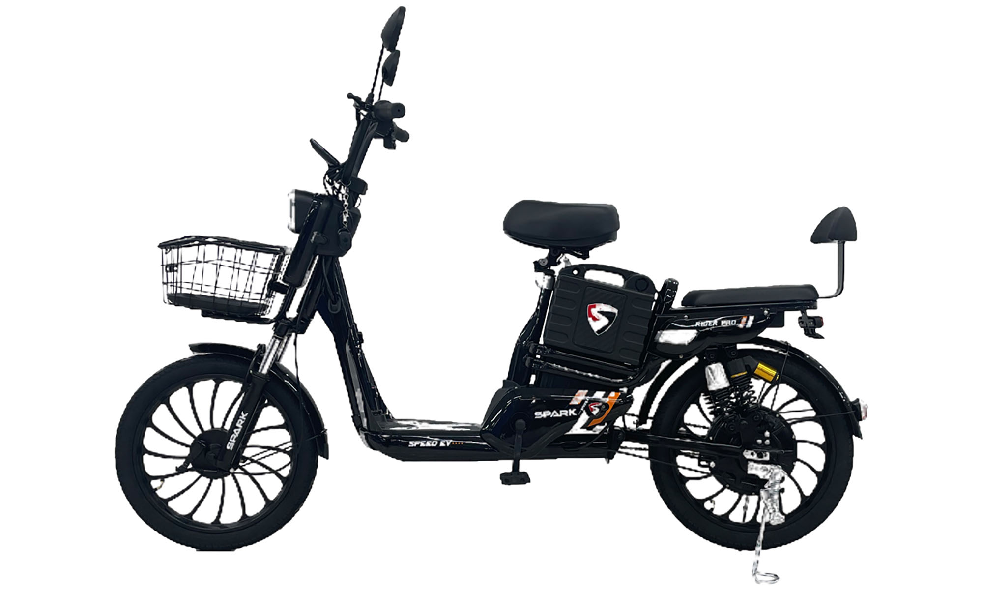 Электровелосипед SPARK RIDER PRO 14" 48V/650W/20Ah, Чёрный 2