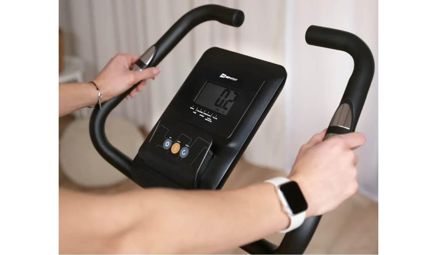 Велотренажер Hop-Sport HS-4000H Grant чорно-золотистий 10