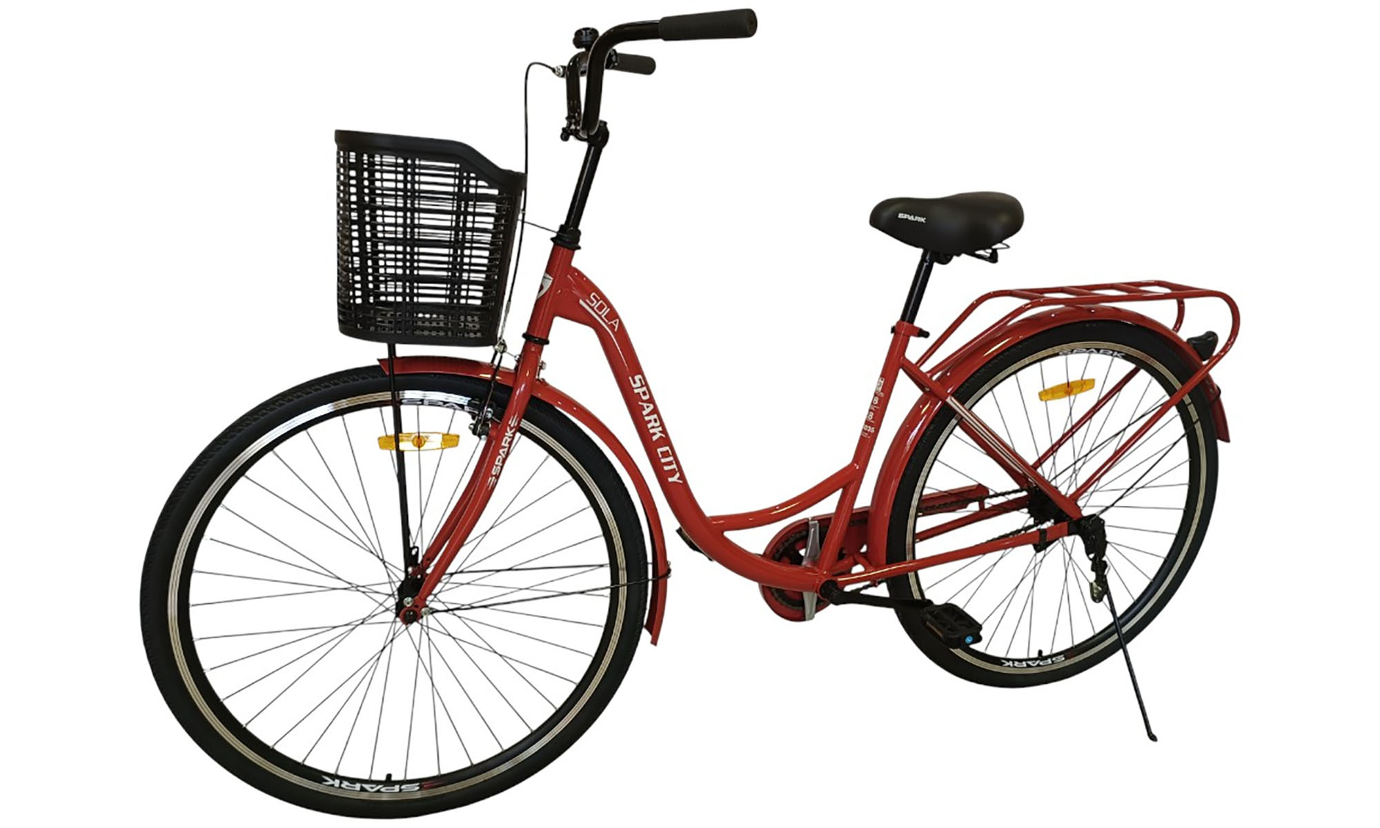 Велосипед SPARK CITY SOLA 28", размер M, рама - 18", год 2026, красный 5