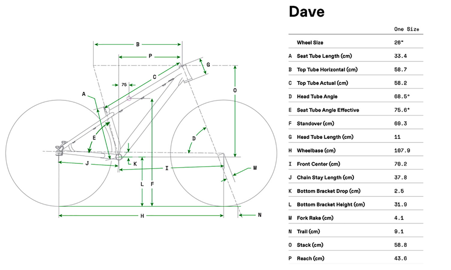 Велосипед Cannondale DAVE OS 26" One Size 2023 SGY 2 Велосипед Cannondale DAVE OS 26" One Size 2023 SGY 2