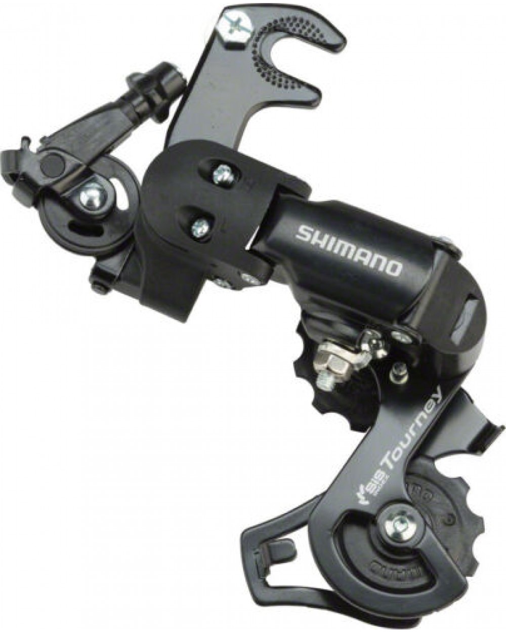 Фотография Задний переключатель Shimano Tourney RD-FT35 6/7sp крюк, Черный