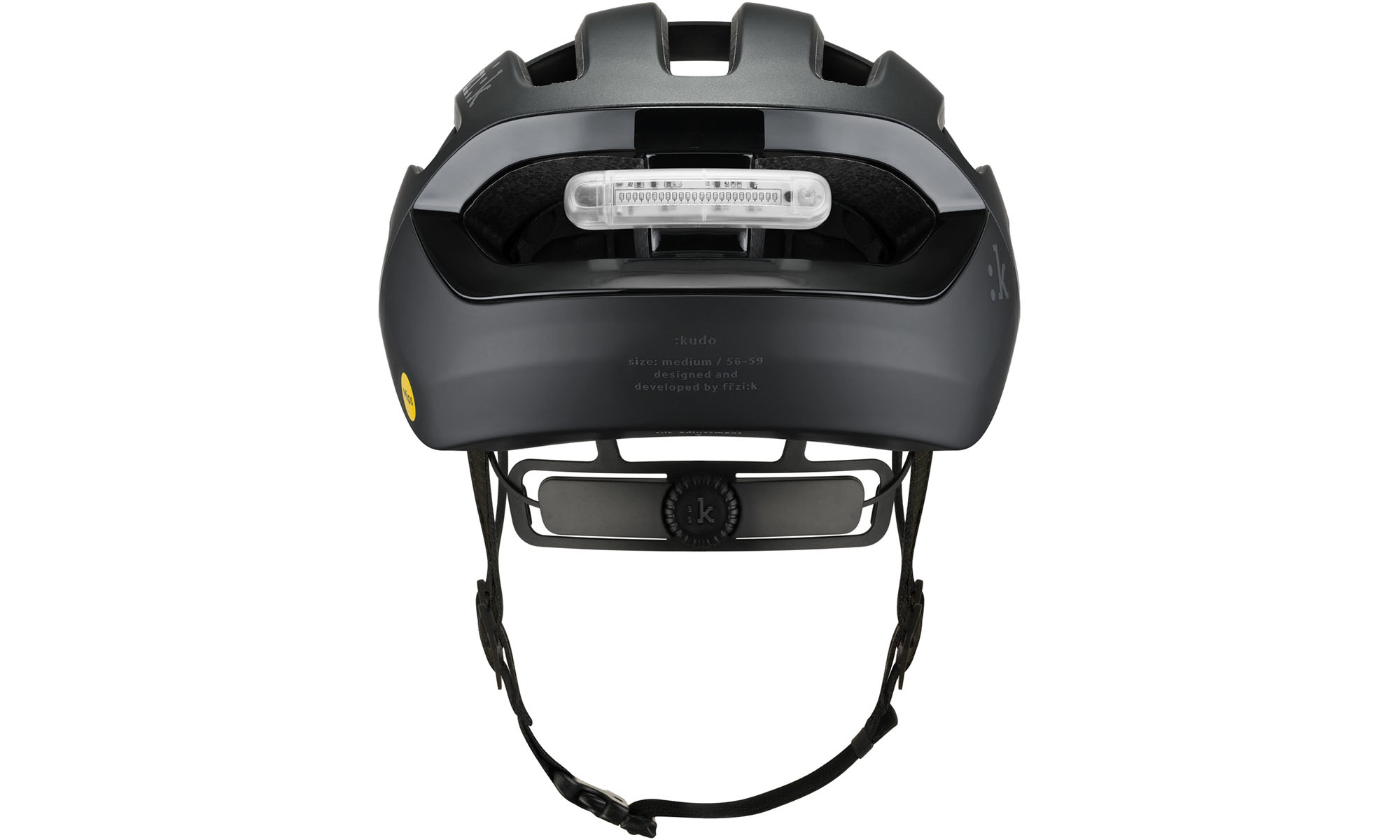 Шлем Fizik Kudo MiPS с мигалкой, размер L (59-61 см), черный 4