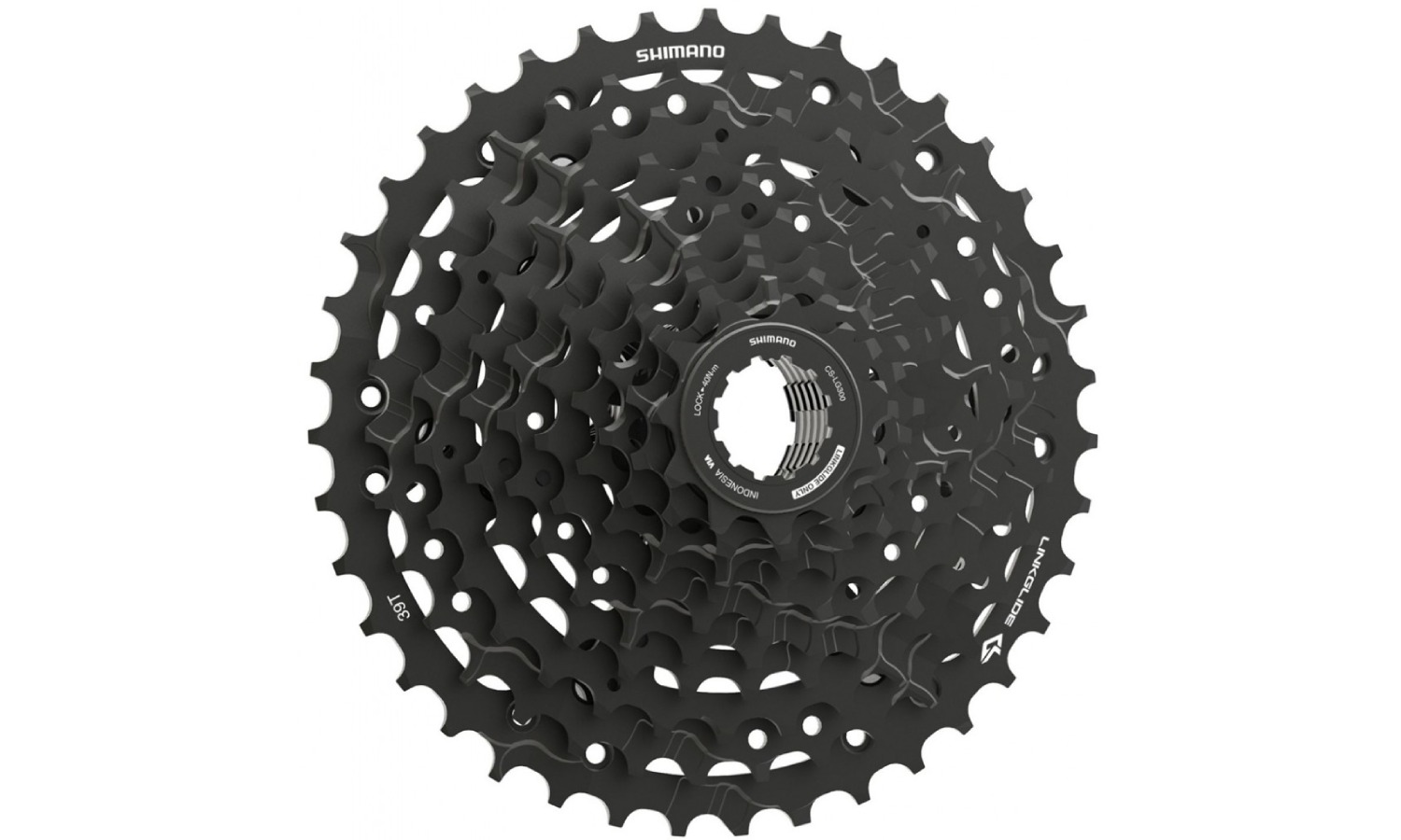 Фотография Кассета Shimano CUES CS-LG300 10шв 11-39T, черный