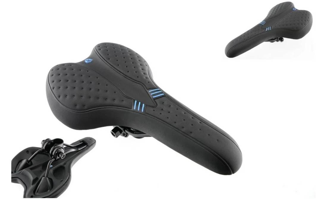 Сідло Kands SD-11, чорне з синім 2 Сідло Kands SD-11, чорне з синім 2