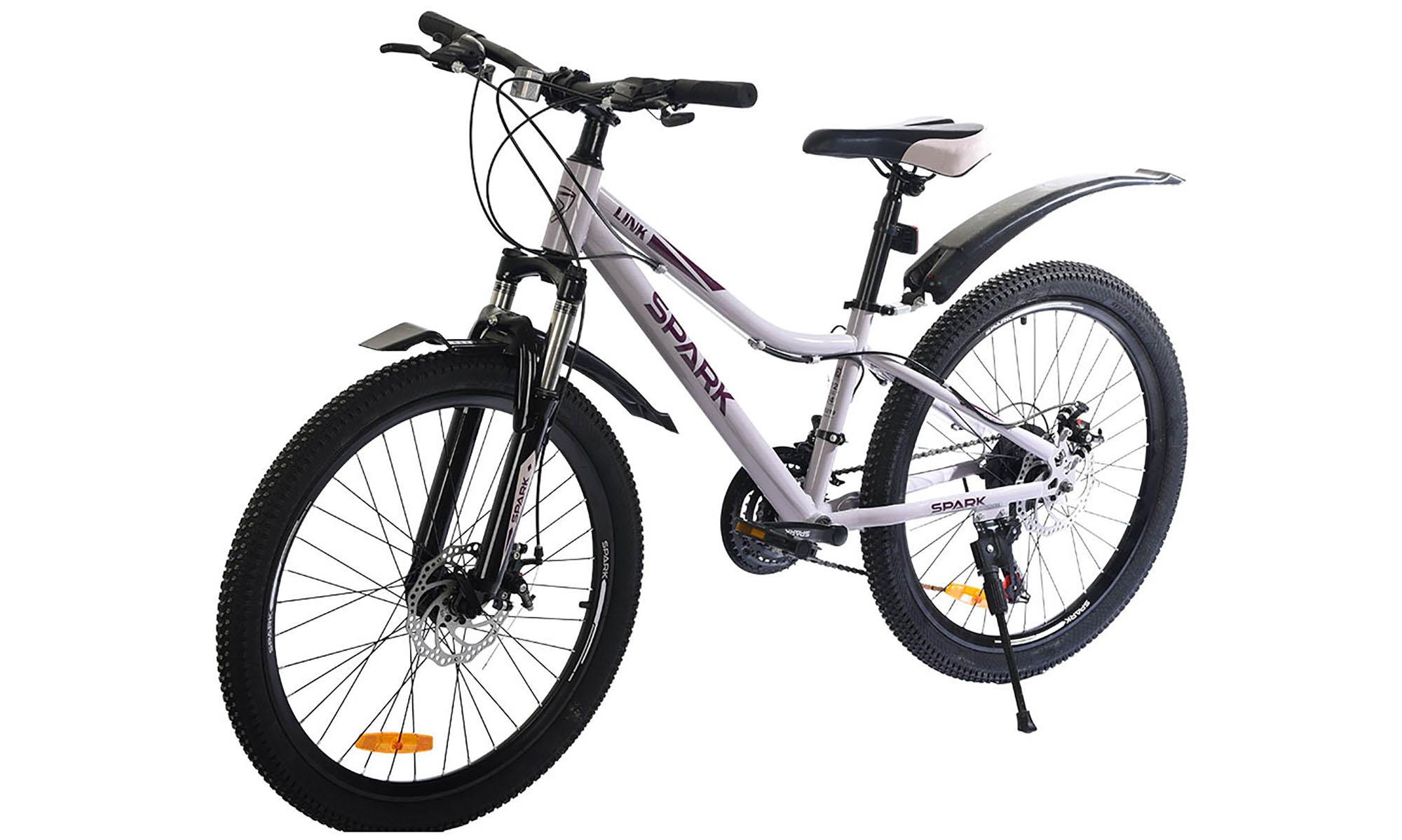 Велосипед SPARK LINK 24", размер XS, рама 12", год 2026, светло-сиреневый 3