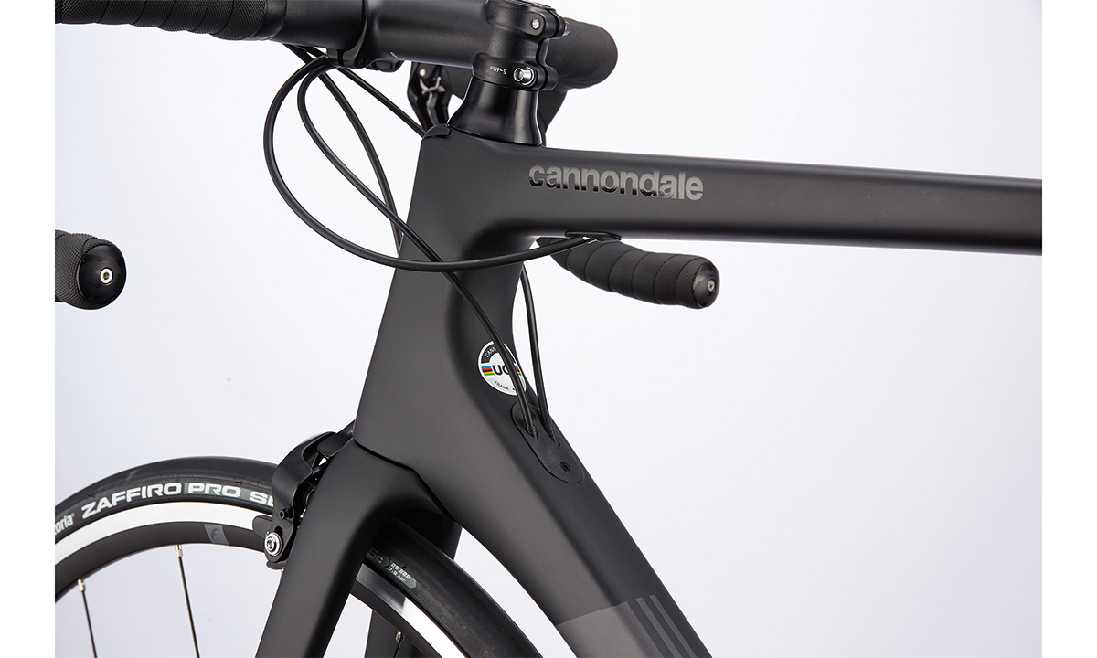 Фотографія Велосипед Cannondale SUPERSIX Carbon 105 28" розмір М 2021 black 6