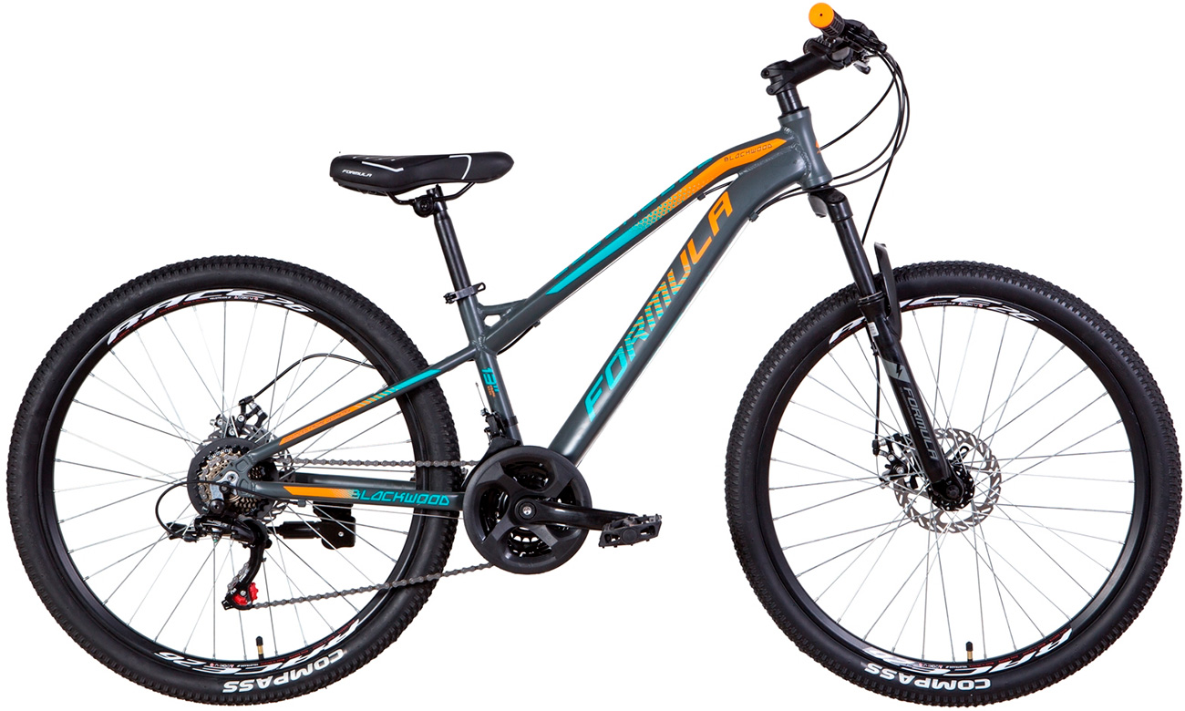 Велосипед Formula BLACKWOOD AM DD 26" (2021) 2021 Серо-оранжевый 2