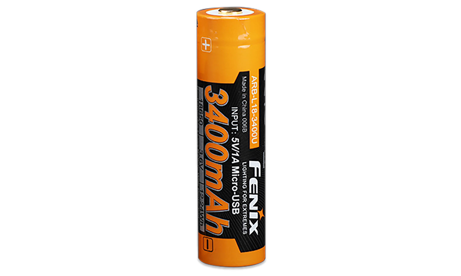 Акумулятор 18650 Fenix ​​(3400 mAh) micro usb заряджання 2