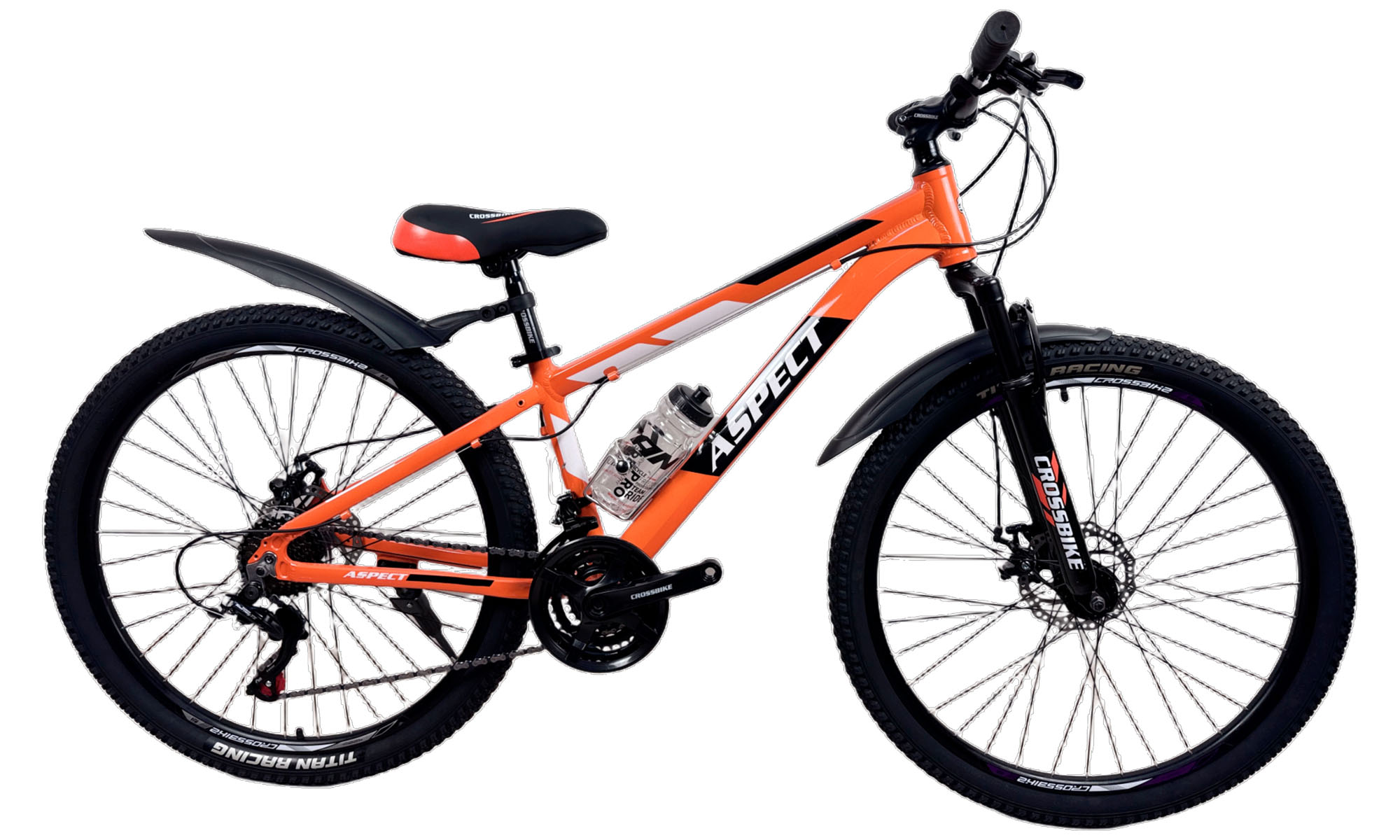 Велосипед CrossBike Aspect 26", розмір XS, рама 13", рік 2026, Помаранчевий 