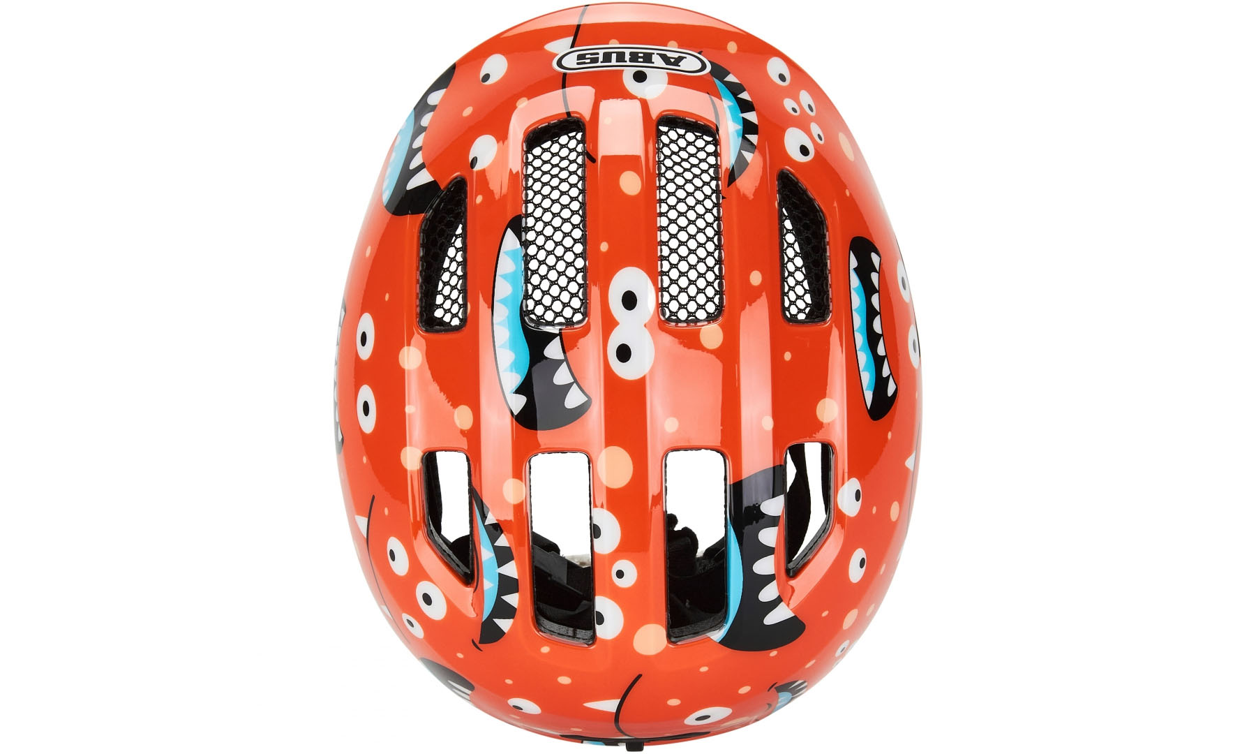 Фотография Велошлем детский ABUS SMILEY 3.0 Orange Monster, размер S (45-50 см), оранжевый монстр 3