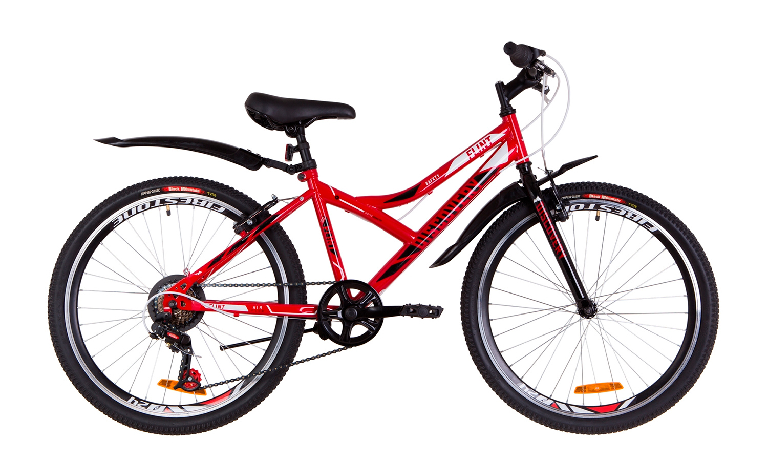 Велосипед 24" Discovery FLINT Vbr (2019) 2019 Красно-белый