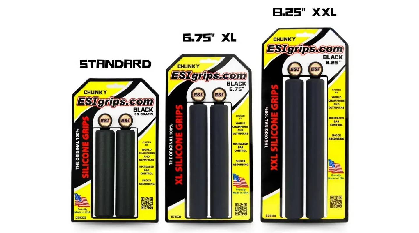 Гріпси ESI XL 6.75" Extra Chunky чорні 3
