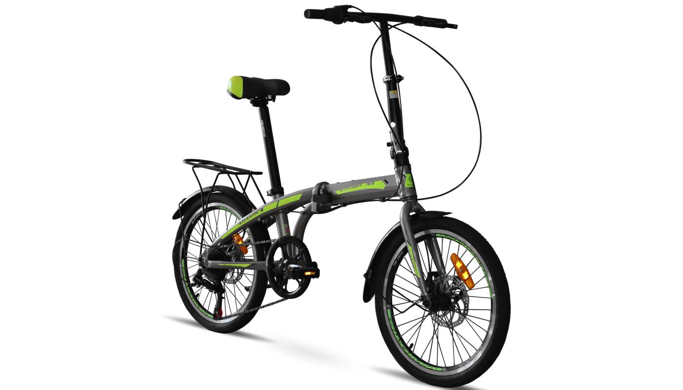 Велосипед Atlantic Citytron NX 20" 2023 Серо-зеленый 3