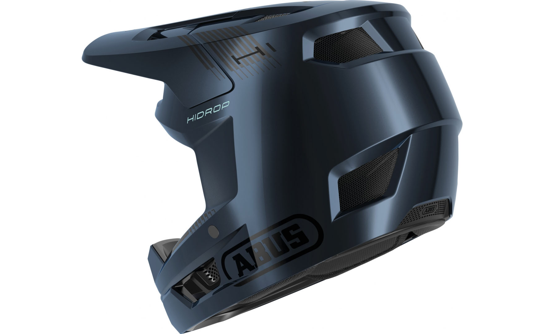 Велошлем спортивный ABUS HIDROP midnight blue, размер L (59-60 см), темно-синий 4 Велошлем спортивный ABUS HIDROP midnight blue, размер L (59-60 см), темно-синий 4