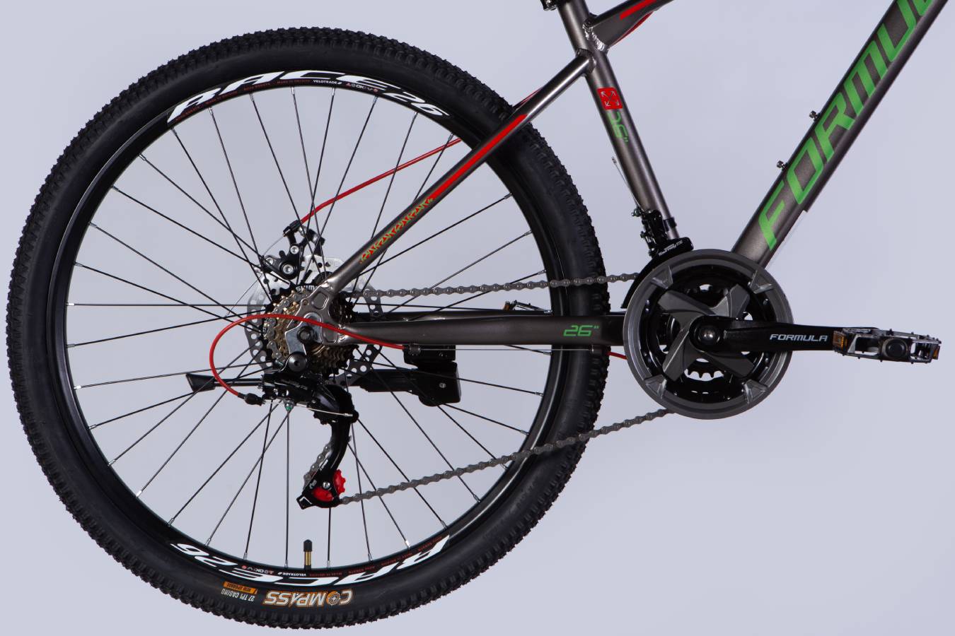 Велосипед Formula MOTION DD FR, 26", розмір S, рама 16", 2025, сіро-червоний 5