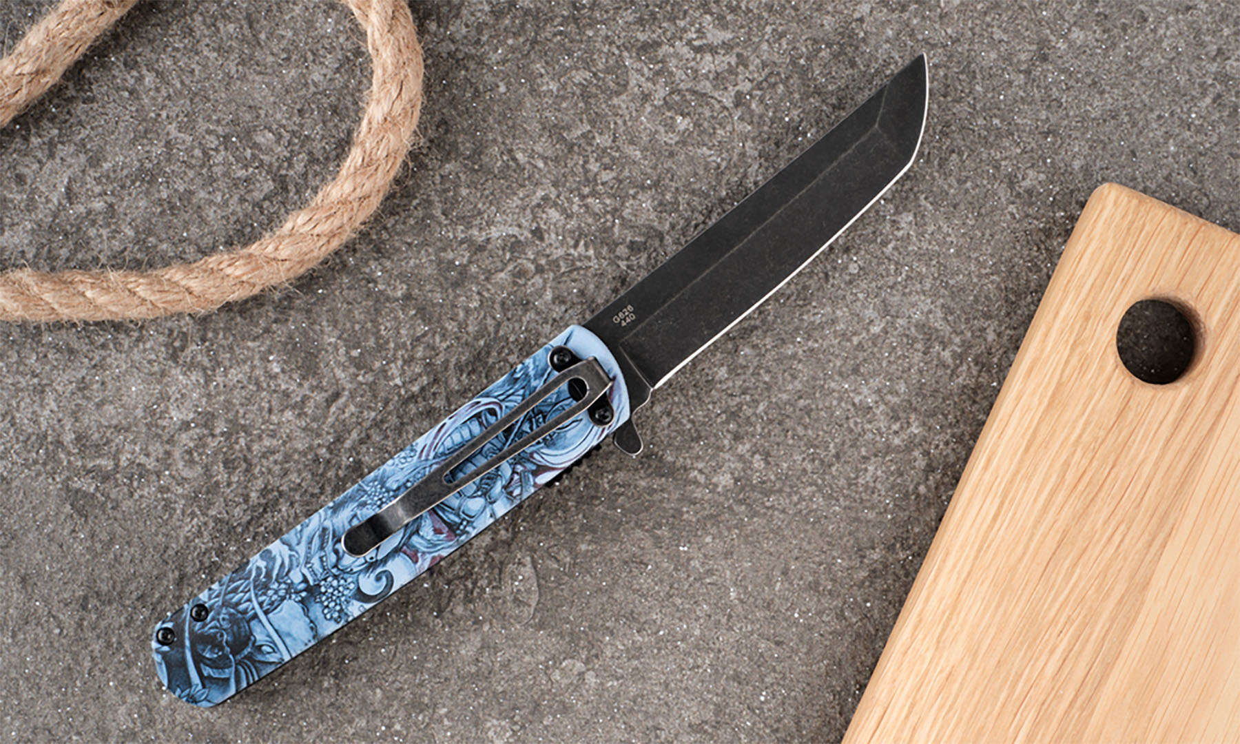 Ніж складаний Ganzo G626-GS сірий самурай 3