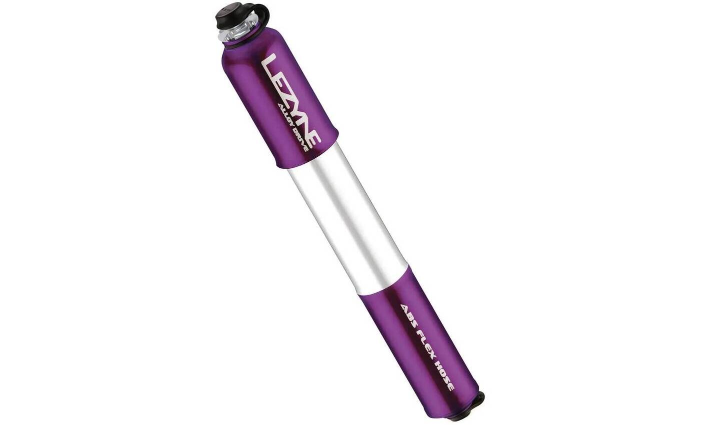 Насос ручной Lezyne Alloy Drive, размер S, 90 psi, фиолетовый Насос ручной Lezyne Alloy Drive, размер S, 90 psi, фиолетовый