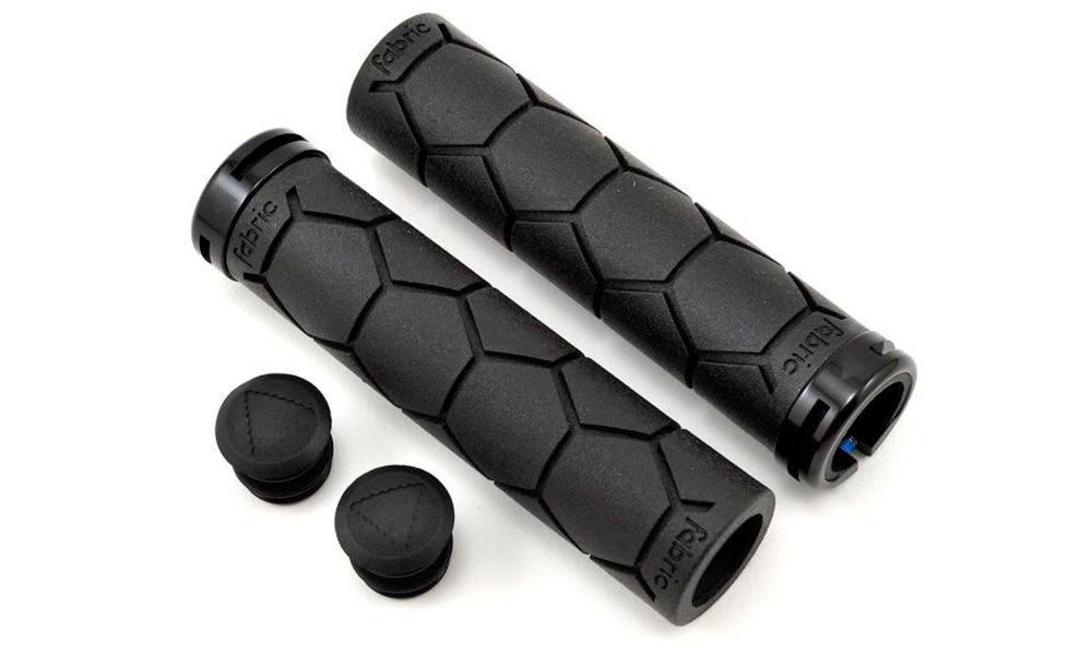 Фотографія Грипси Fabric SILICONE LOCK-ON GRIPS 135мм, алюм замок black