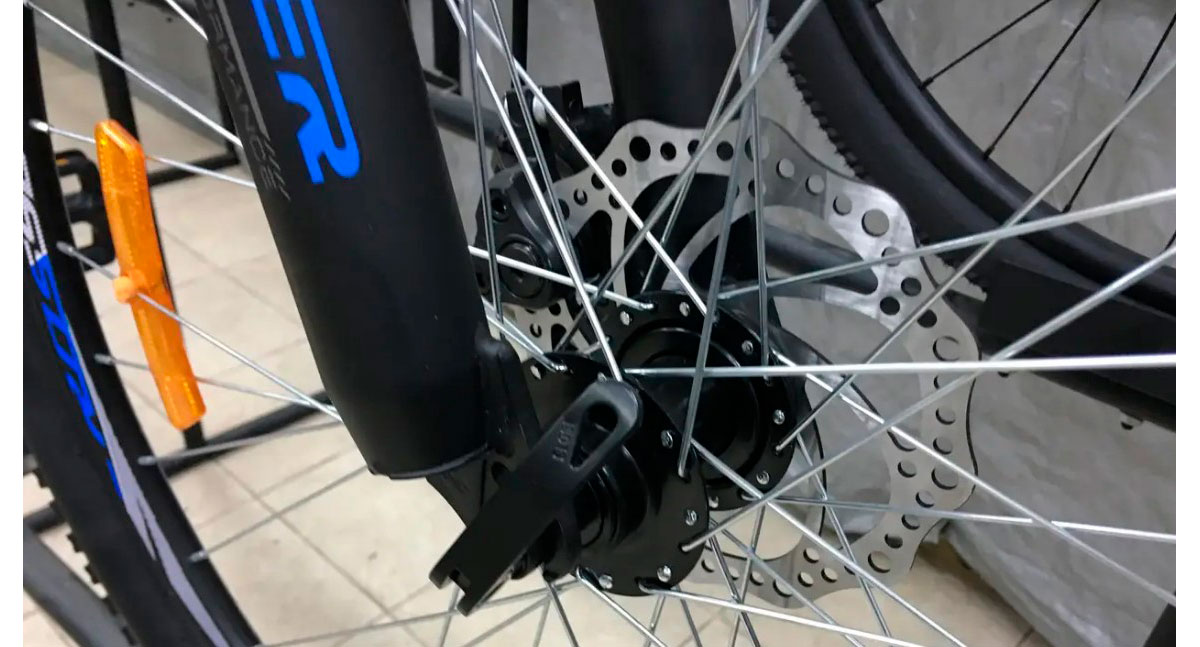 Велосипед Crosser Rally 26" размер М рама 17 2021 Черно-синий 7