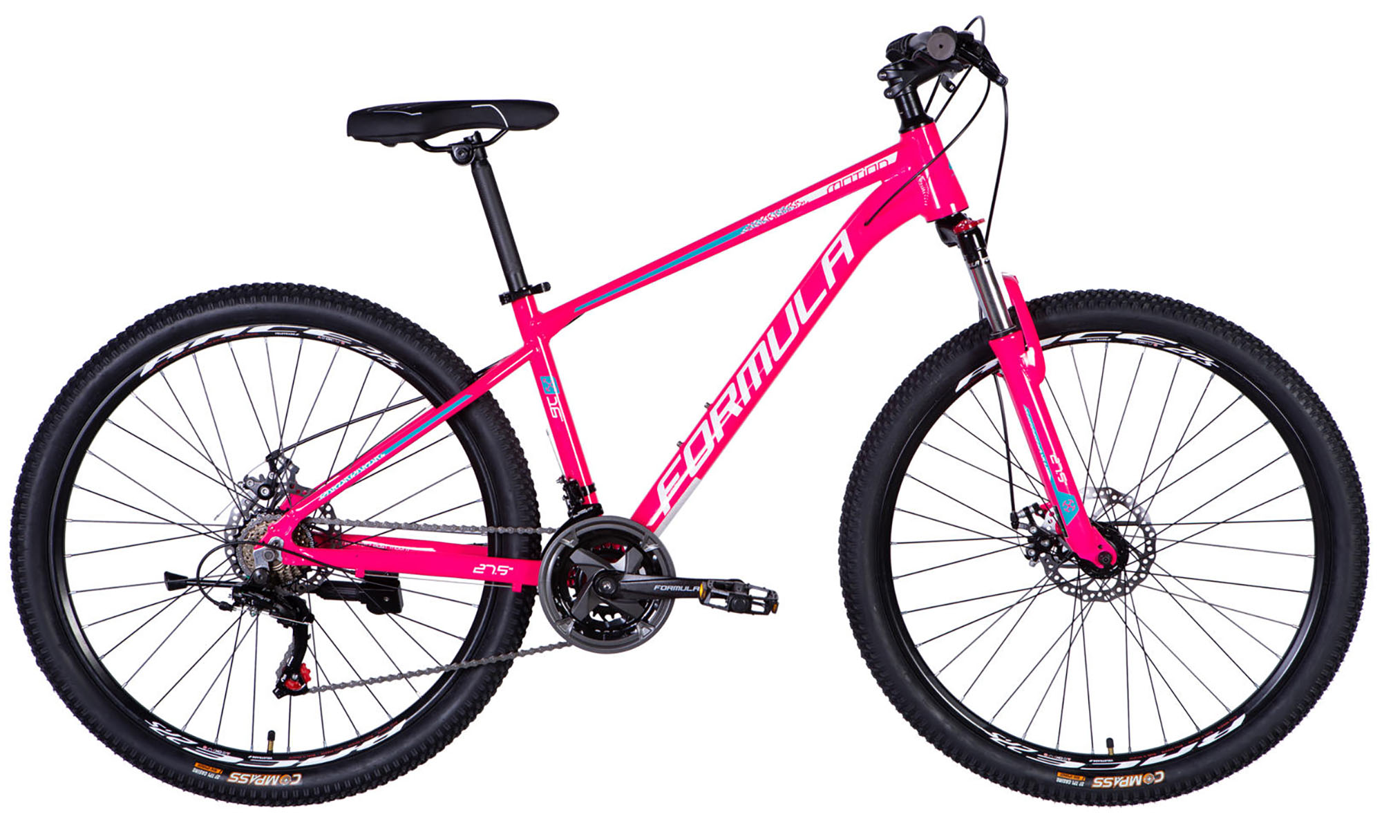 Велосипед Formula MOTION DD FR, 27.5", розмір S, рама-16", рік 2026, рожевий з білим Велосипед Formula MOTION DD FR, 27.5", розмір S, рама-16", рік 2026, рожевий з білим