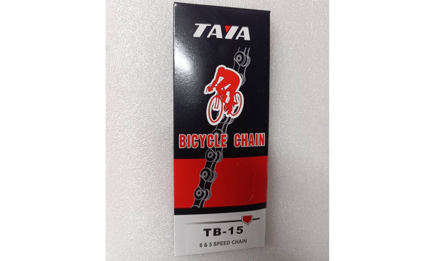 Цепь Taya TB-15 6/7-шв 1/2"X3/32",116L, серебристый/черный 2 Цепь Taya TB-15 6/7-шв 1/2"X3/32",116L, серебристый/черный 2