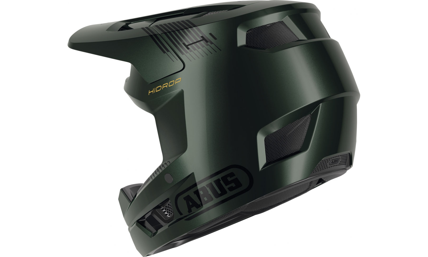 Велошлем спортивный ABUS HIDROP moss green, размер L (59-60 см), темно-зеленый 4 Велошлем спортивный ABUS HIDROP moss green, размер L (59-60 см), темно-зеленый 4