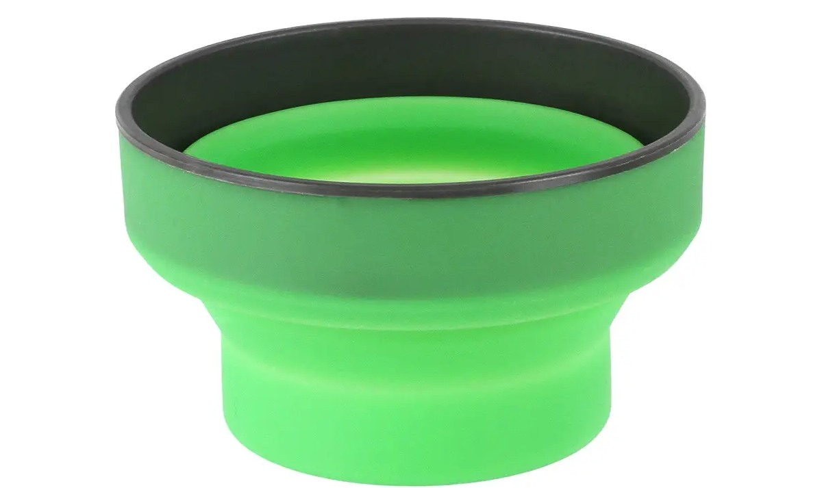 Кухоль туристичний складаний Lifeventure Silicone Ellipse Mug green 3