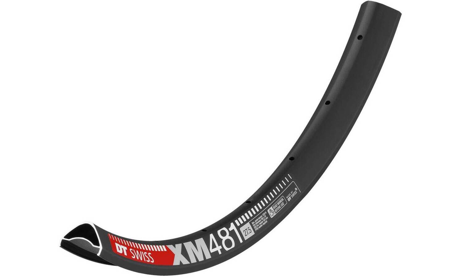 Обод DT Swiss XM 481, 27.5", размер 584×30 мм, 28 отверстий, ниппель Presta, дисковые тормоза, черный 2