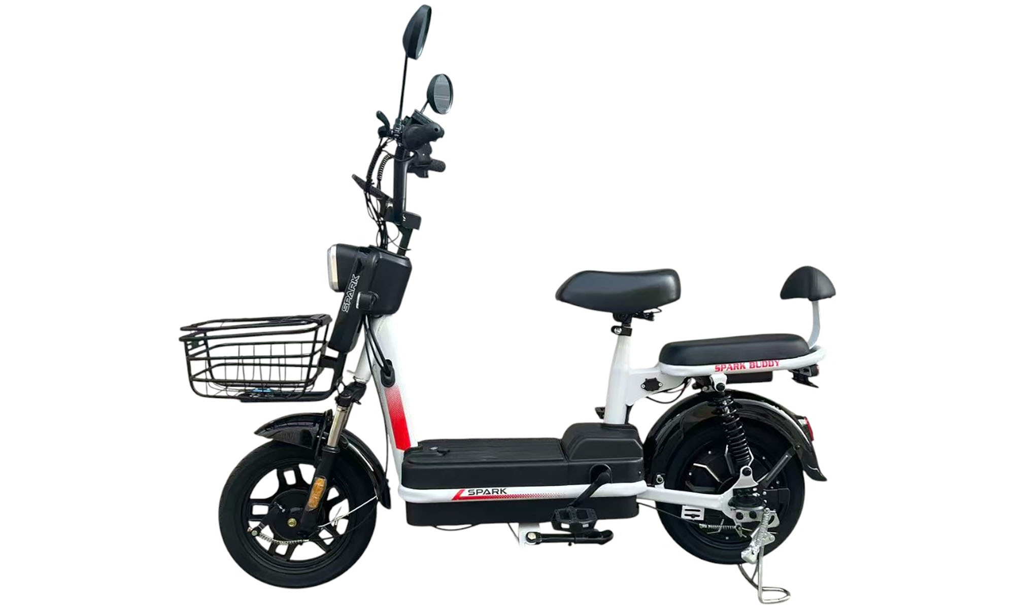 Велосипед с электромотором SPARK BUDDY 14", 48V/500W/12Ah, год 2026, Черный 