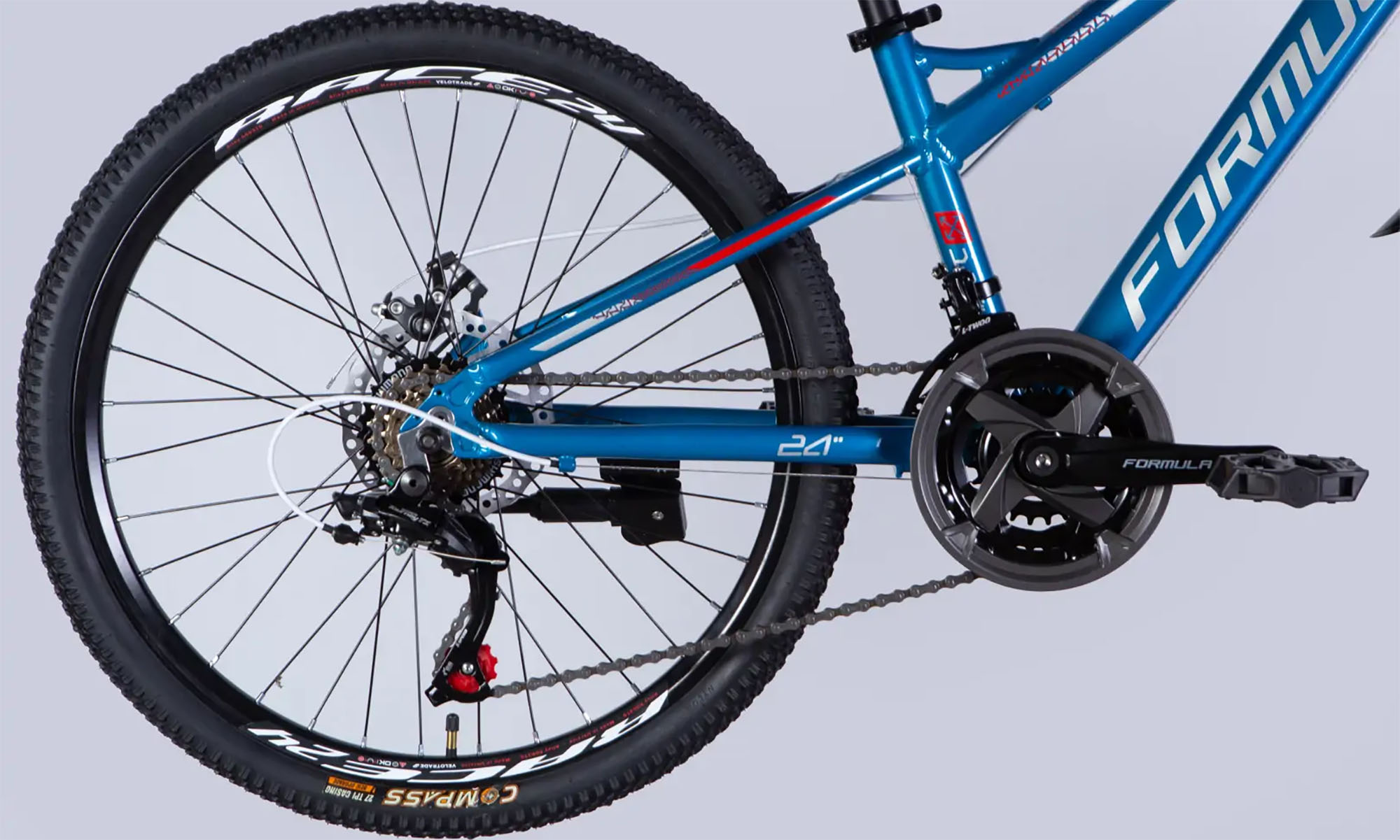 Велосипед Formula BLACKWOOD DD FR, 24", размер XS, рама 12,5", 2026, синий 2