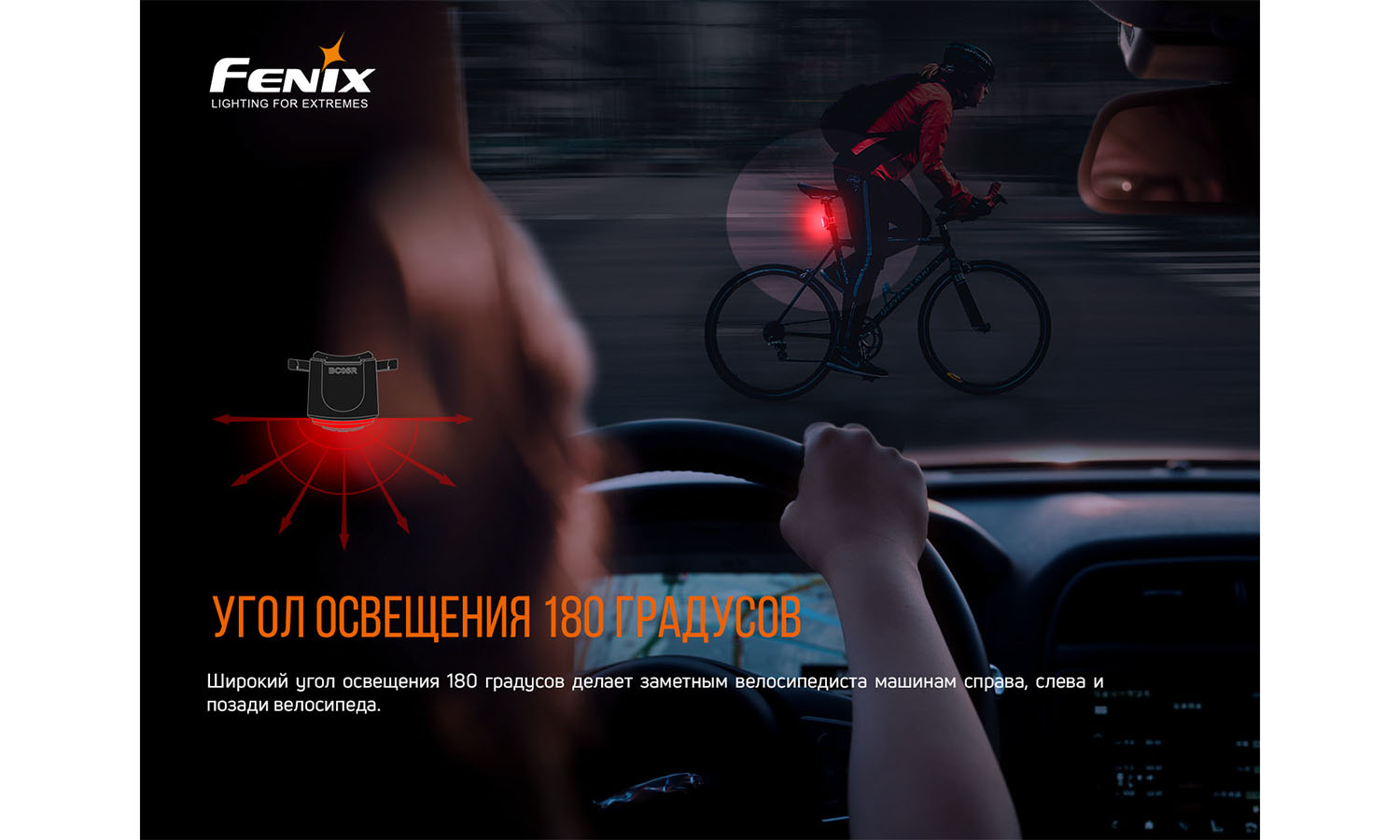 Фотография Велофара задняя Fenix BC05R V2.0 10