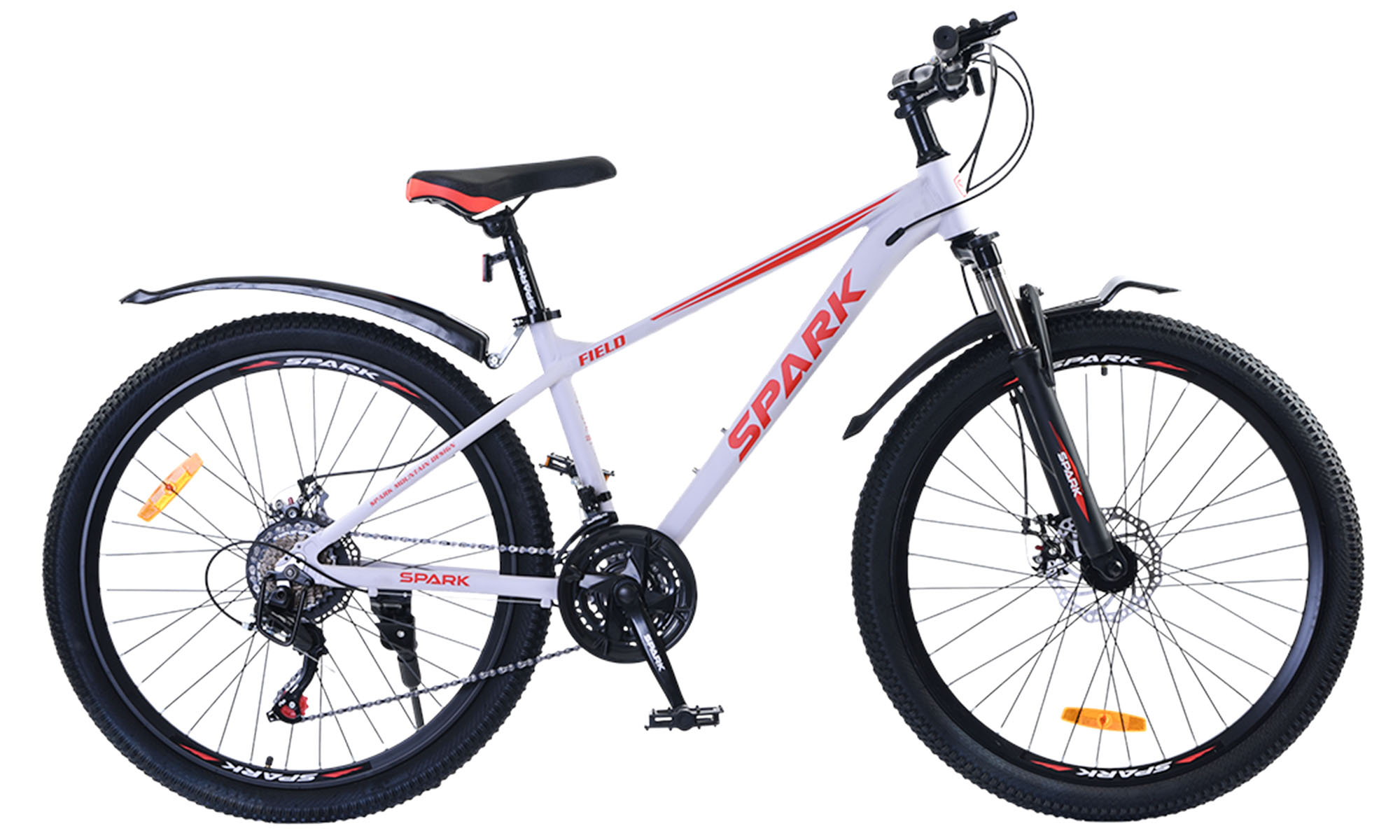 Велосипед SPARK FIELD 26", розмір S, рама 15", рік 2026, білий 2 Велосипед SPARK FIELD 26", розмір S, рама 15", рік 2026, білий 2