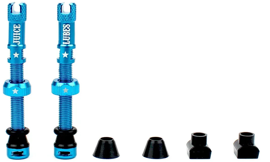 Ниппели бескамерные Juice Lubes, длина 65 мм, комплект 2 ниппеля, бирюзовый 