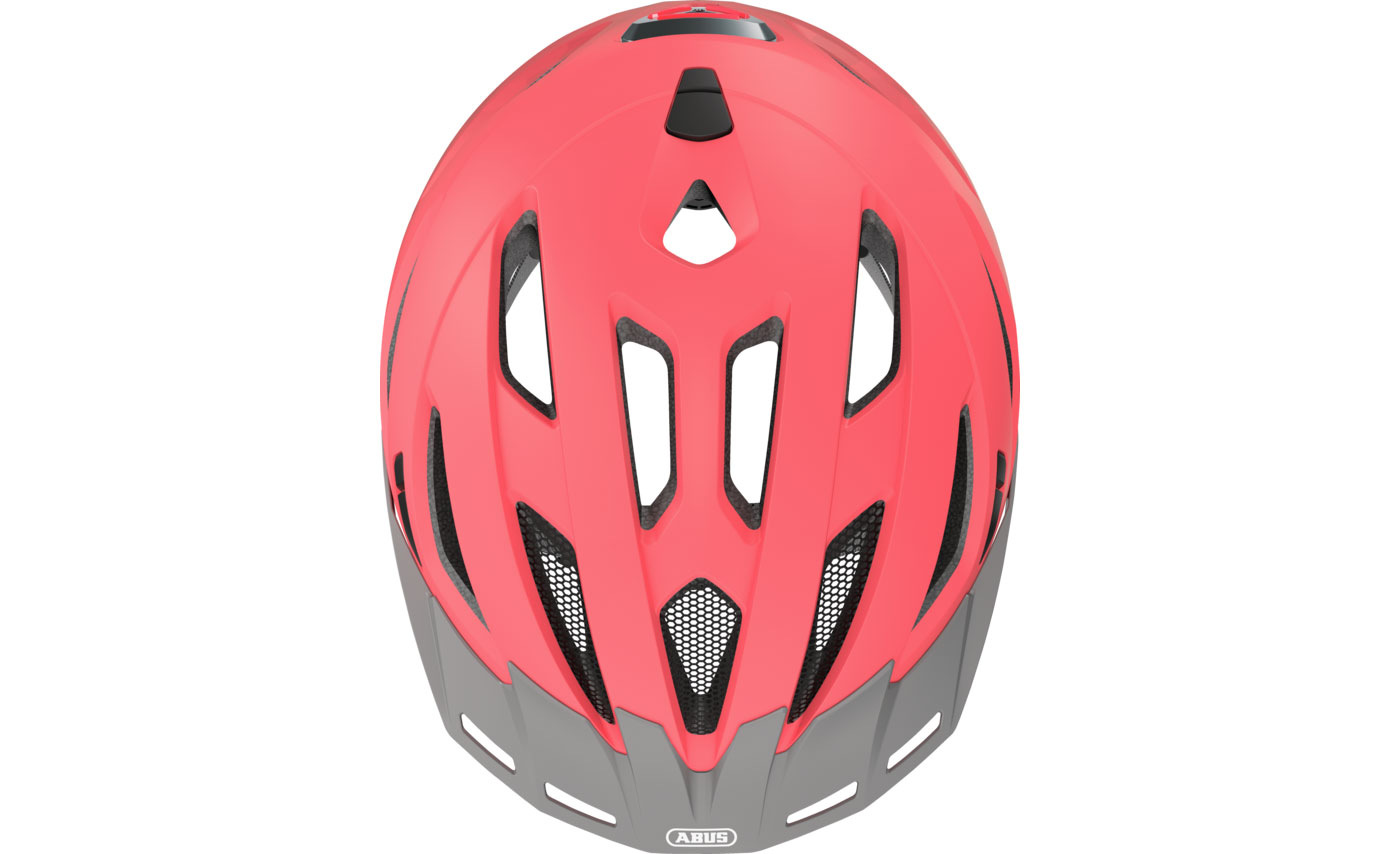 Велошлем ABUS URBAN-I 3.0 размер S (51-55 см), Серо-красный 2